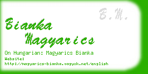 bianka magyarics business card